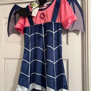 Pink and Blue Halloween Bat Costume with Wings